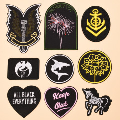 Computer embroidery logo personalized letter patch for clothing accessories DIY materials