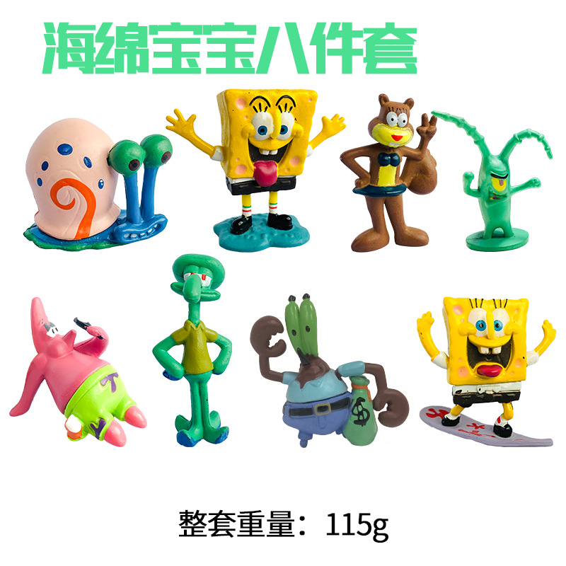Pecera decoración de paisajismo decoración acuario sólido Bob Esponja Casa de piña Juego de regalo de cumpleaños para niños al por mayor