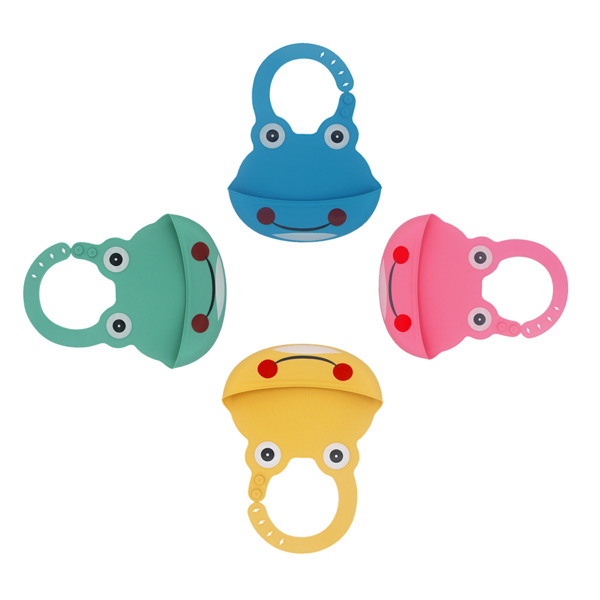 children's big silicone three dimensional waterproof eating bib for…