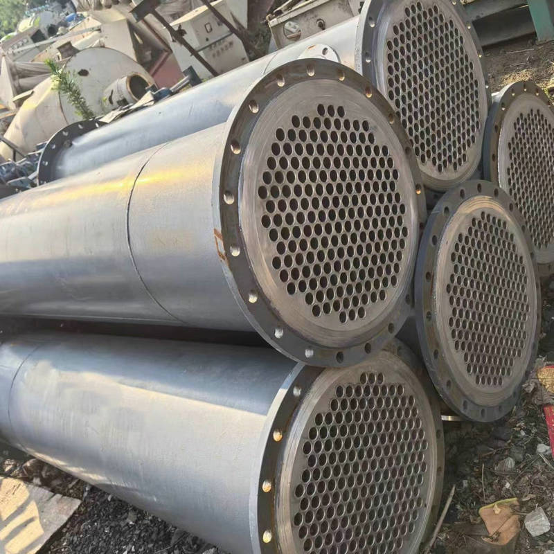 二手304不锈钢列管无缝冷凝器液压油水冷换热器化工冷却换热设备