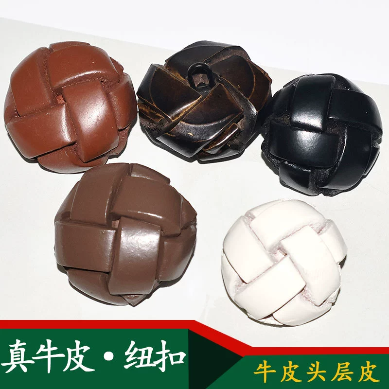 Плетеная пуговица на голове, высококачественная мужская ветровка, кожаная рука, сшитая пуговицы, женская вязаная шерстяная рубашка, пуговица, пуговица