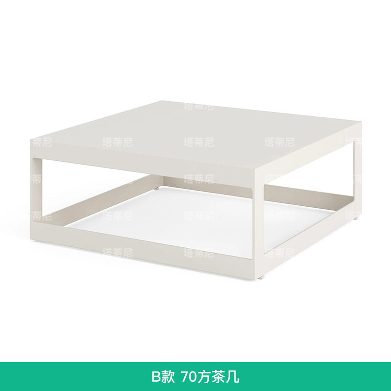 Sofá de tejido de cuerda al aire libre patio jardín terraza balcón hotel de alojamiento residencial cama reclinada de ocio protección solar impermeable mesa de té combinación