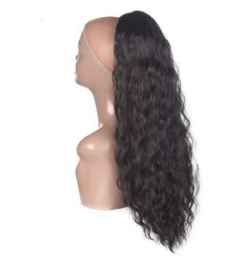 Wig European American Drawstring Ponytail Water Ripple Wig Elastic Net Wig Braid