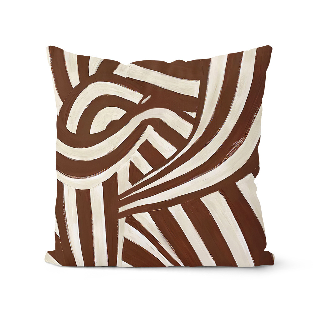 Amazon explosión almohada de impresión geométrica en blanco y negro almohada de decoración interior sofá cojín de cama almohada de cabeza image 12