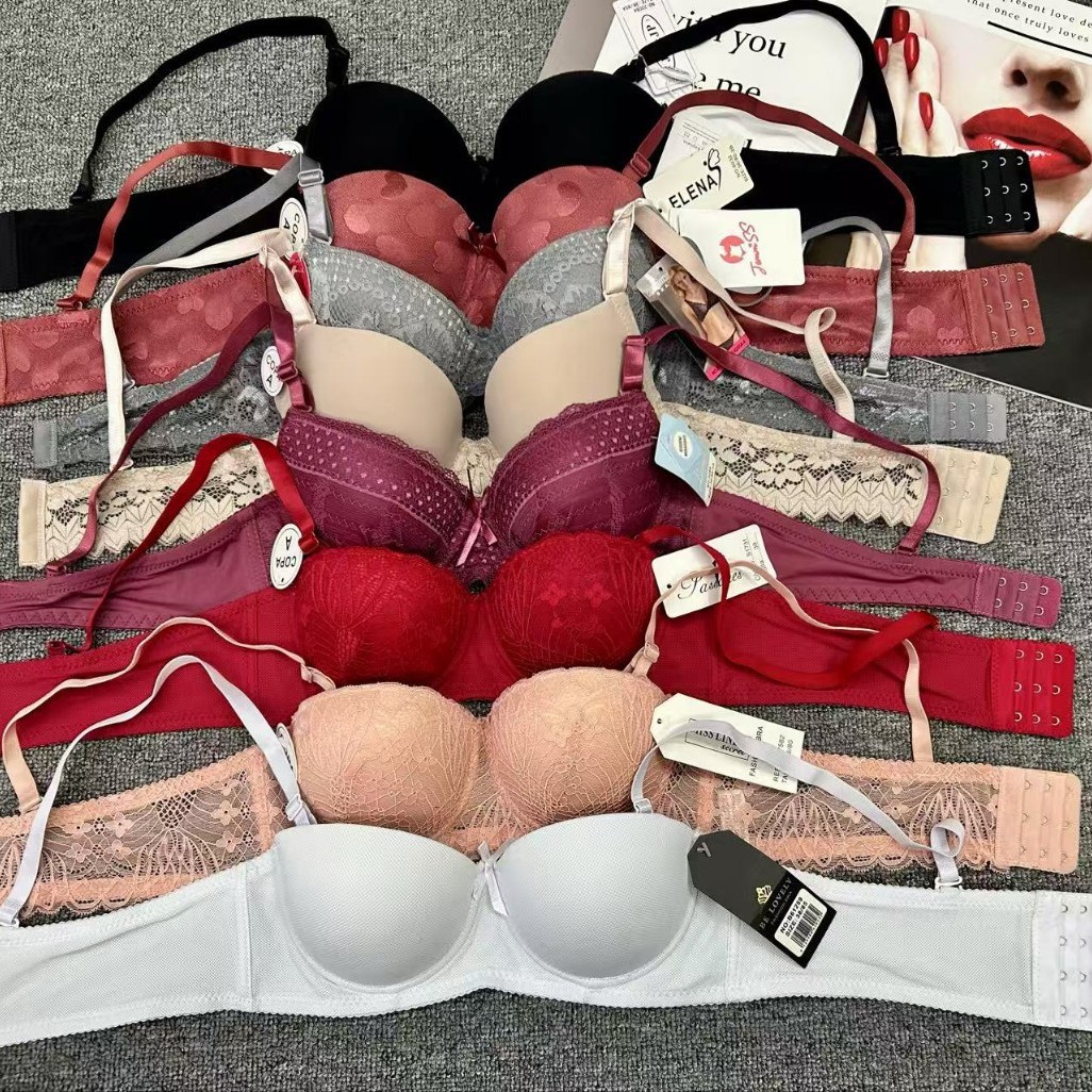 stock de bajo precio de alta calidad mezcla ropa interior damas pechos pequeños se reúnen puro deseo no vacío taza de brassiere para estudiantes de niñas