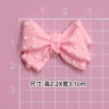 Soft glue: pink polka dot bow [2.2*3.1cm small]
