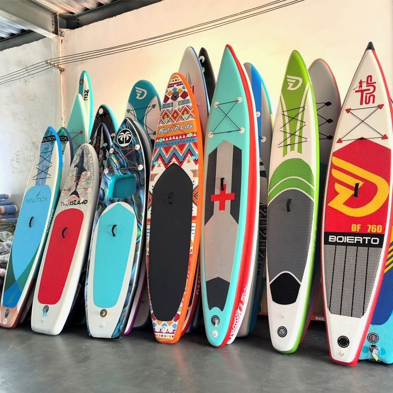 Sup Inflatable Paddle Board Standing Thickeneded Family Double-Layer Wear-Resistant Racing Outdoor Paddle Leisure Surfboard