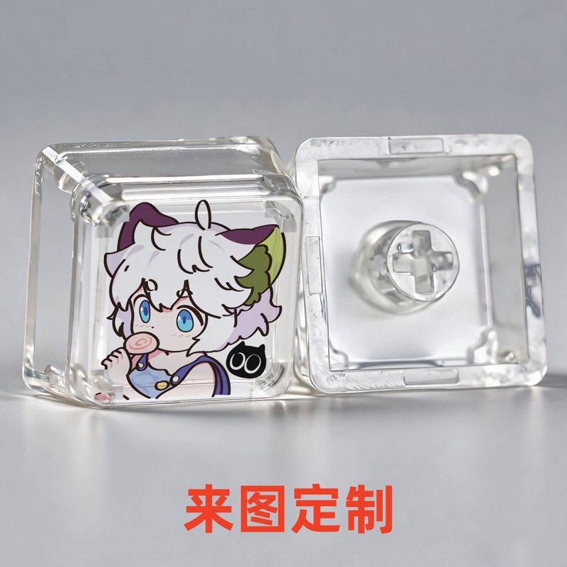 Lu Xiaohai custom translucent personalized keycap, single ESC keycap, mechanical keyboard replacement keycap, MDA keycap