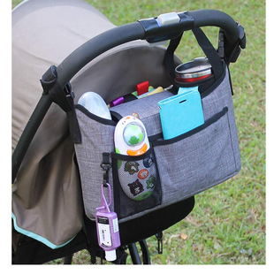 BSCI factory cross-border hot selling bottle hanging bag portable storage mummy bag baby stroller hanging bag storage bag