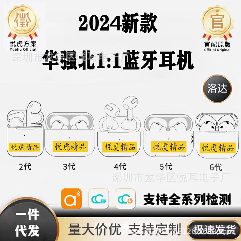 2025 New Huaqiangbei Suitable for Apple Yuehu 2345 Generation Bluetooth Headset Wireless Loda Noise Reduction 2025 New Huaqiangbei Suitable for Apple Yuehu 2345 Generation Bluetooth Headset Wireless Loda Noise Reduction