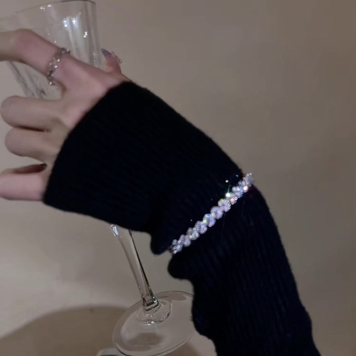 Korean fashion zircon adjustable bracelet light luxury high-end bracelet bracelet personality versatile temperament new hand accessories