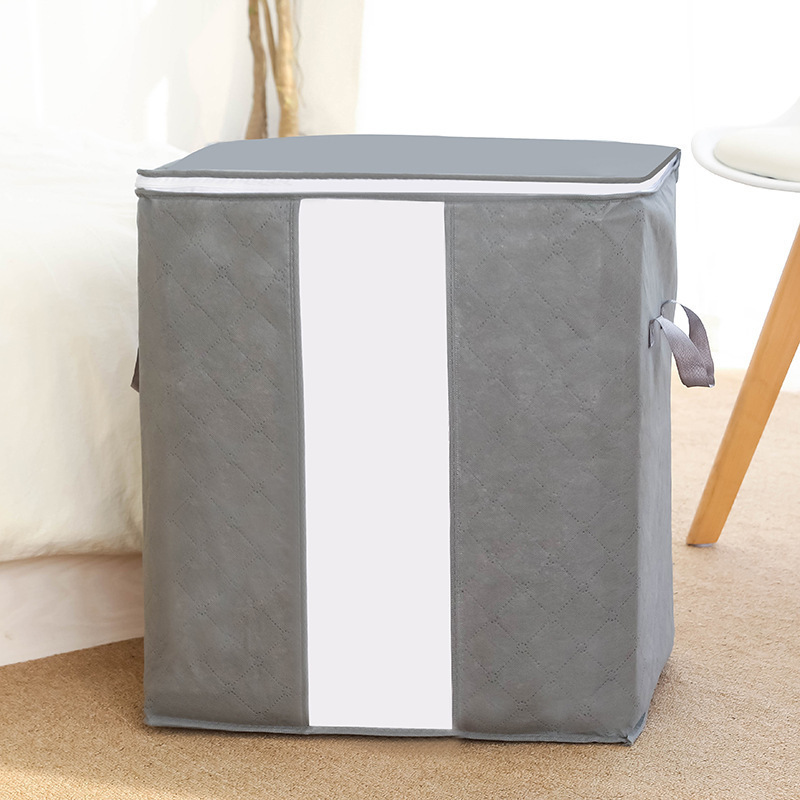 Bolsa de almacenamiento de ropa organizando edredón bolsa grande ropa de embalaje engrosada tela grande hogar a prueba de humedad