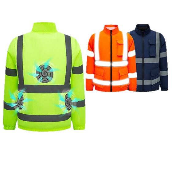 Summer fan intelligent air conditioning clothing outdoor cooling reflective clothing jacket refrigeration cross-border sunscreen work clothes wholesale