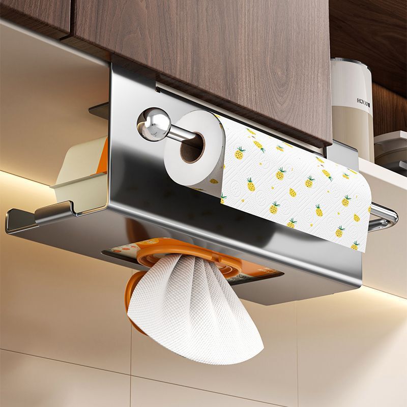 Stainless Steel Kitchen Multifunctional Paper Towel Holder Space-Saving Kitchen Storage Rack Magnetic Oil-Absorbing Paper Roll Storage Rack Stainless Steel Kitchen Multifunctional Paper Towel Holder Space-Saving Kitchen Storage Rack Magnetic Oil-Absorbing Paper Roll Storage Rack
