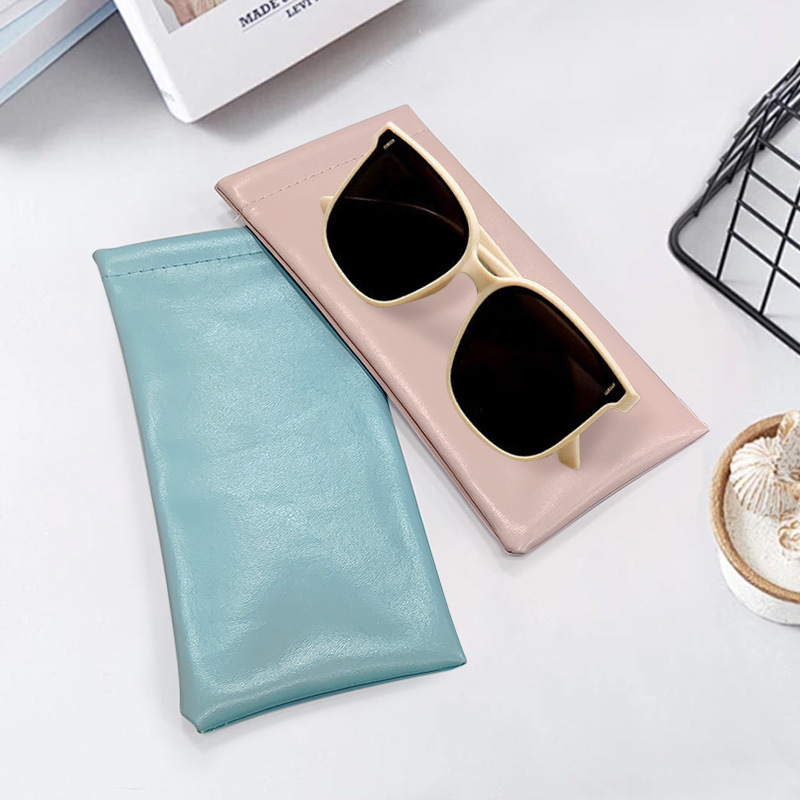 眼镜袋自动闭合太阳镜墨镜收纳袋子随身便携防压款弹片装眼镜包