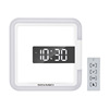 Universal watch home use, square thermometer for teaching maths, mirror effect, simple and elegant design