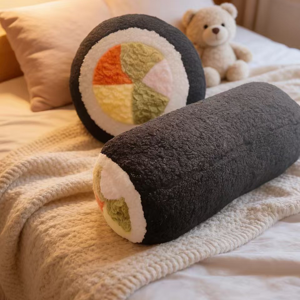 ins sushi almohada juguetes de peluche decoración del hogar sofá almohada sala de estar almohada de oficina cintura almohada regalos para mujeres