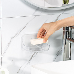 Bathroom hole-free water accumulation proof soap holder wall-mounted draining soap rack home bathroom soap holder soap dish