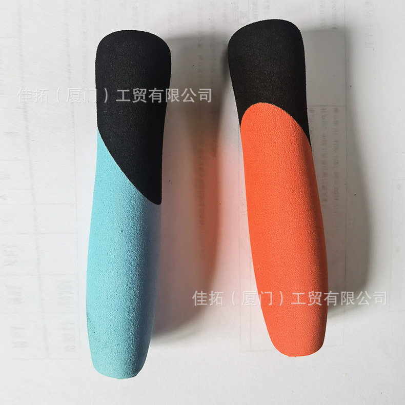 厂家供应双色EVA头梳手柄绿色刷子把套彩色防滑防震海绵EVA泡棉