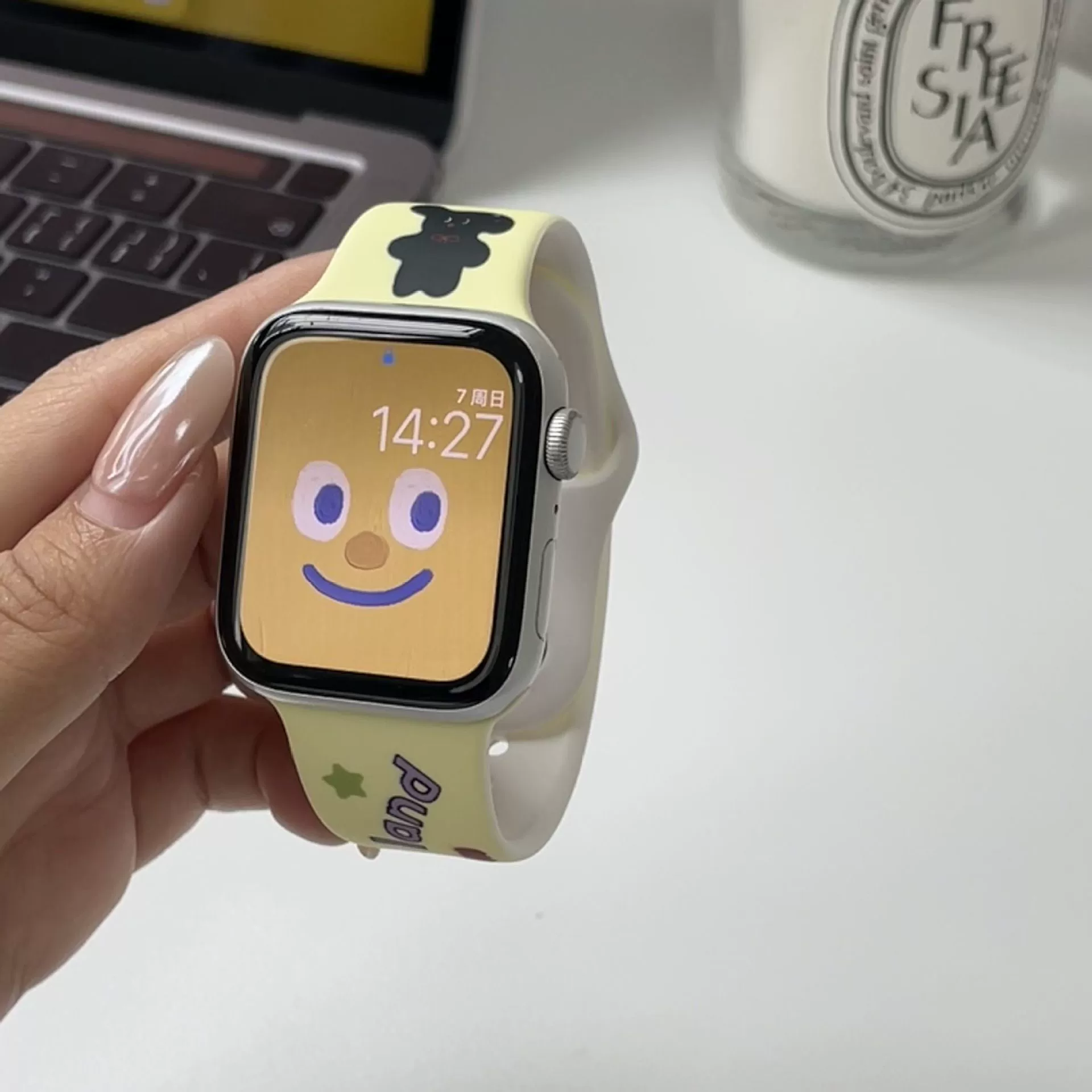 Ремешок с узором «милый щенок», подходит для Apple Watch поколений 3/4/5/6/7/8/S8/S9, высококлассный SE