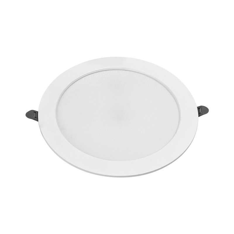 Downlight LED incrustado lámpara de techo doméstica sala de estar lámpara de agujero de techo simple lámpara de ojo de toro tricolor iluminación comercial