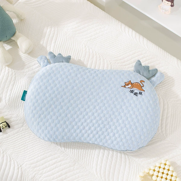 Multi-use cooling slow rebound memory pillow [sky blue]