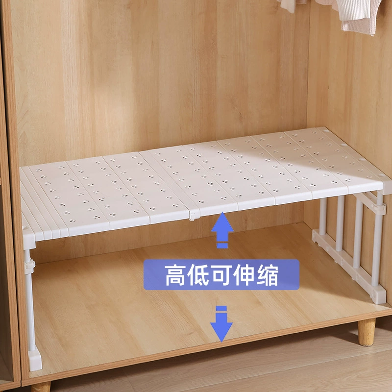 Многослойные перегородки для гардероба, высокие и длинные телескопические стеллажи для хранения, стеллажи для хранения, многослойные стеллажи для шкафов, использование пространства кухонного шкафа.