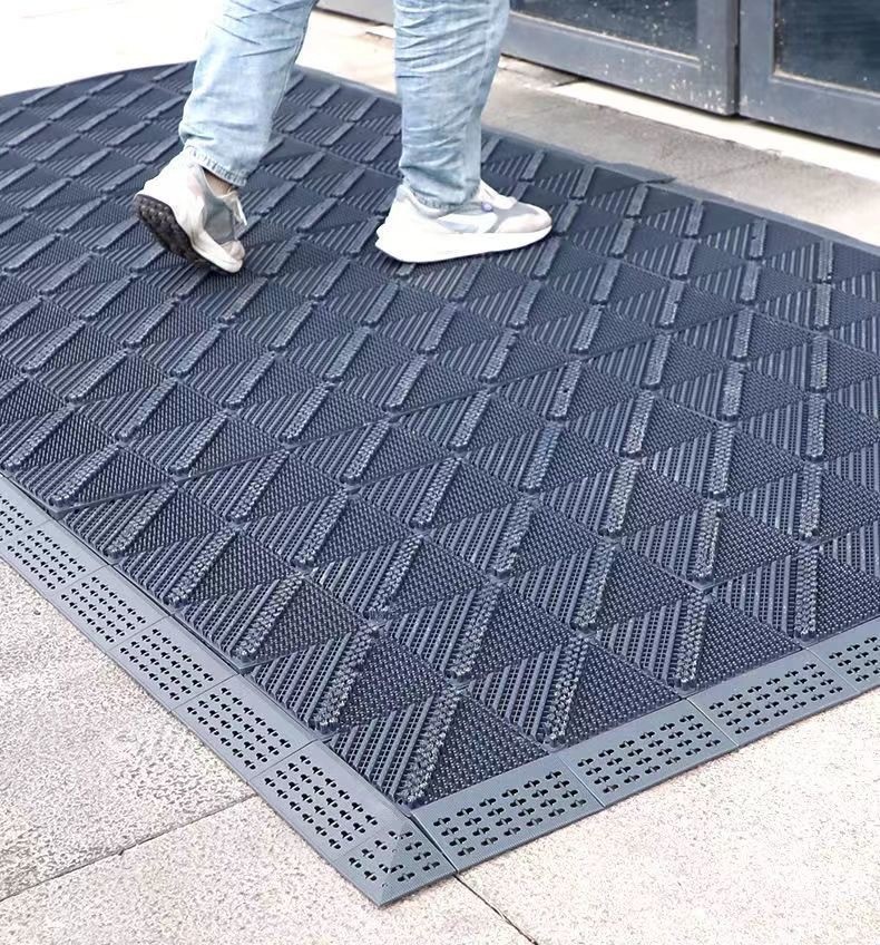 Non-Slip Entryway Mat, Outdoor Three-In-One Entrance Carpet, Commercial Outdoor Floor Mat, Hotel Mat, Door Mat