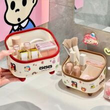 ZT3688 桌面化妆品收纳盒大容量桌上化妆台化妆刷笔筒文具收纳筐