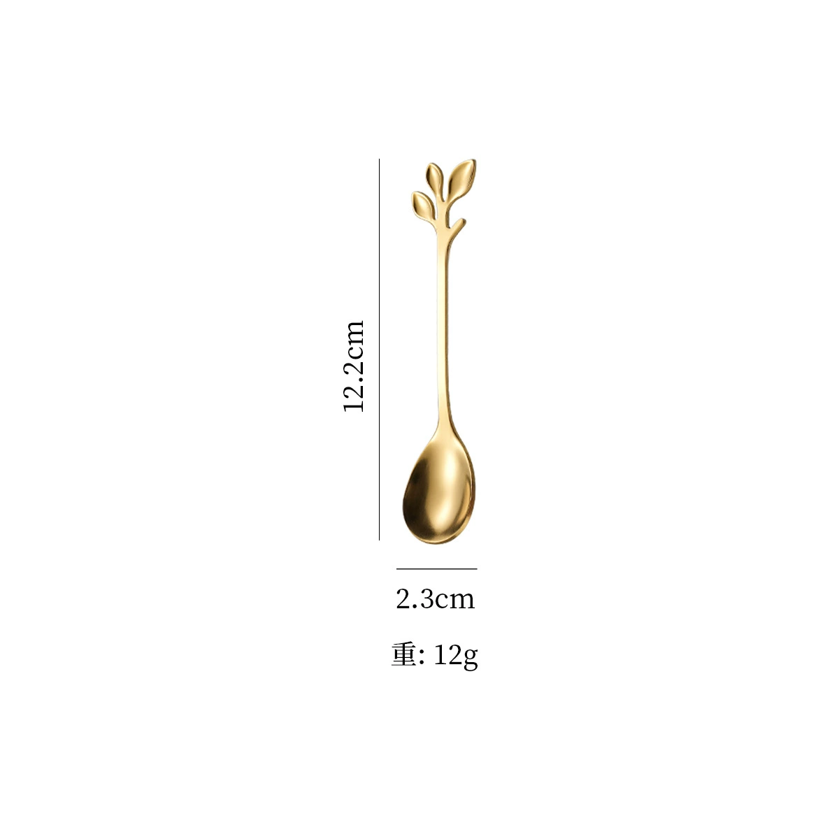 ช้อนชากาแฟและส้อม (สแตนเลส) ตกแต่ง ที่ตีผสม สีทองและหลายสี options