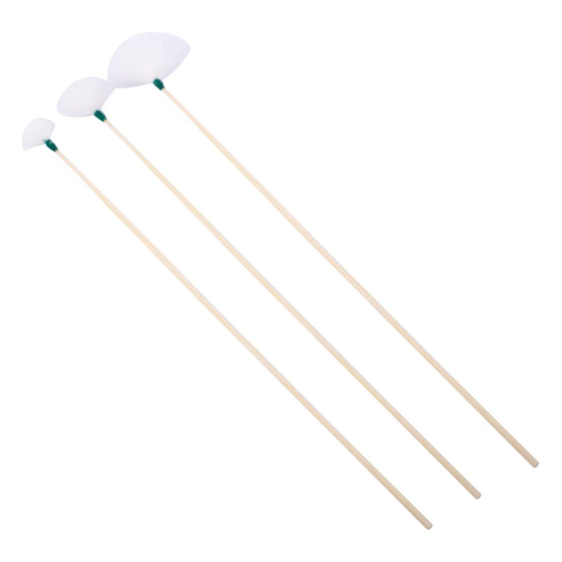Bamboo handle goose feather stick medium head professional ear picking hair stick ear picking spoon ear picking tool goose feather stick wholesale