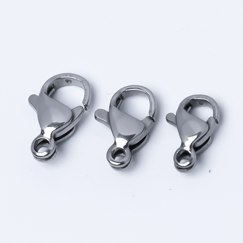 ステンレス鋼ロブスタークラスプチタン鋼電気メッキ色保持 304 スプリングクラスプネックレスブレスレット diy ジュエリーアクセサリー卸売|undefined