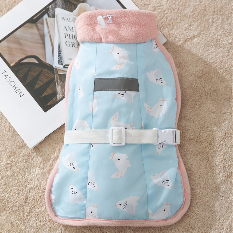 Primavera y otoño gato estilo coreano estilo casual chaleco acolchado chaleco ropa acolchada de algodón mediano y pequeño perro mascota ropa de peluche