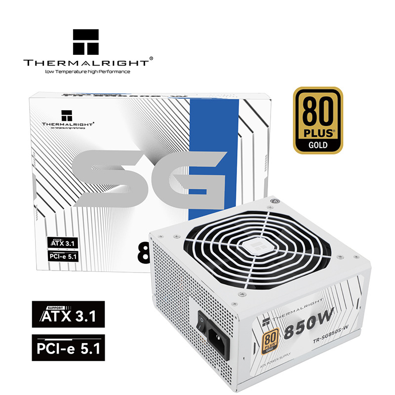 利民(Thermalright) 额定850W TR-SG850S-W ATX3.1电源 金牌电源