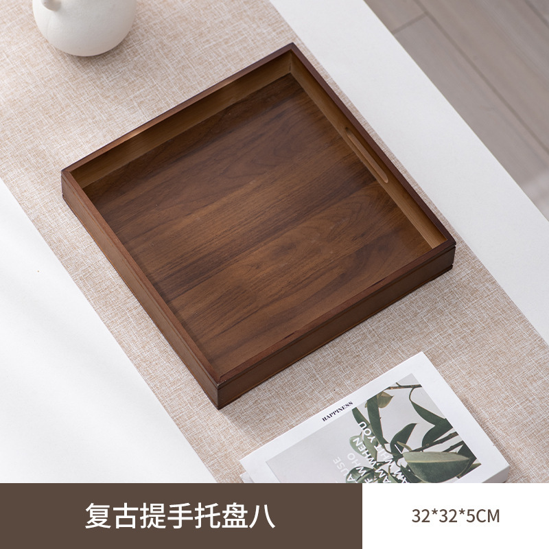 九宫格托盘餐具火锅配菜盘拼盘竹木盘围炉煮茶点心盒干果盘木质盘|undefined