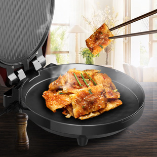 Household Electric Pancake Maker, Pancake Pan, Double-Sided Fully Automatic Multi-Function Grill, Enlarged and Deepened Barbecue Meat Machine