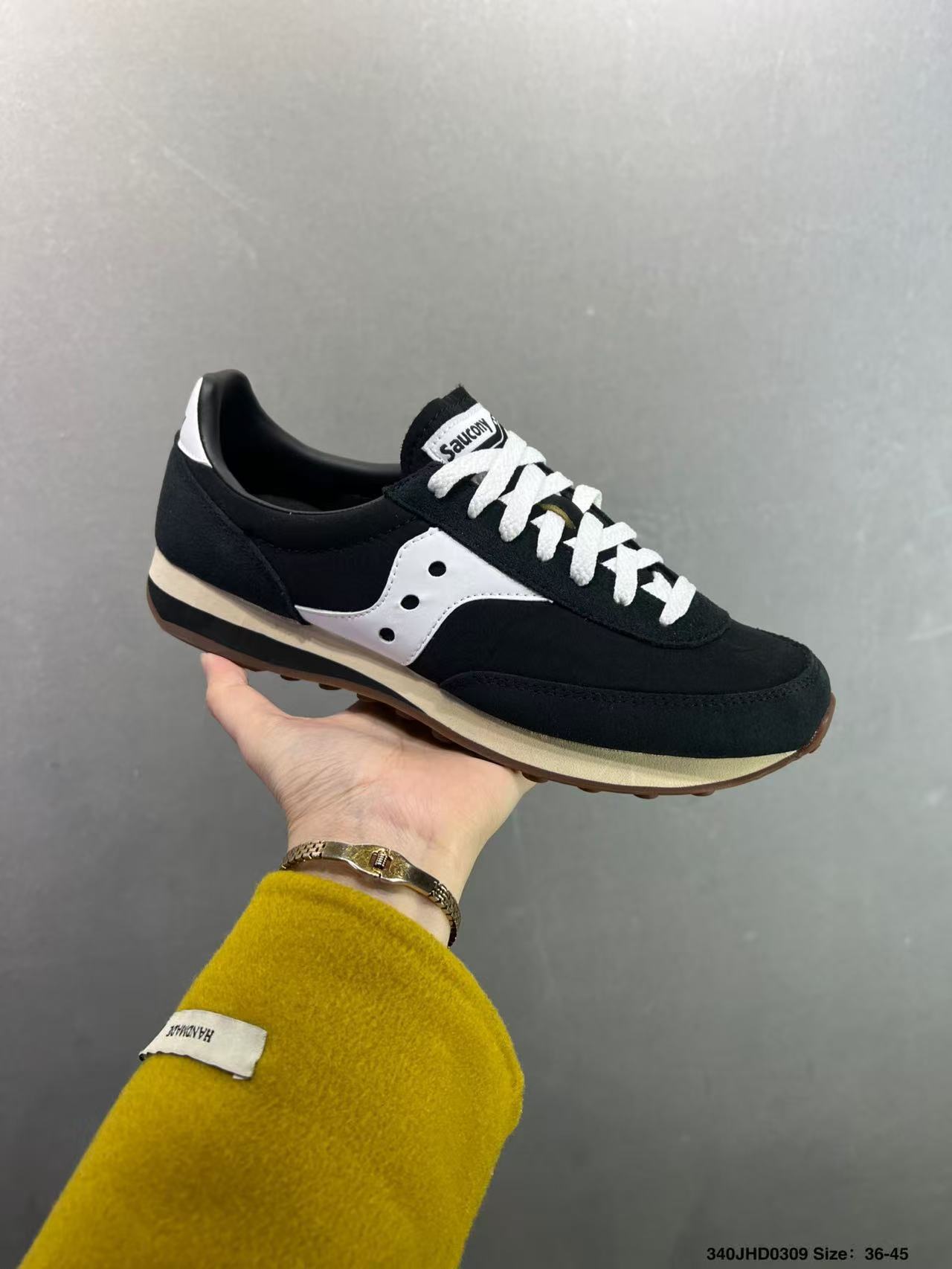 Saucony Trainer 80 Retro Black White 340JHD0309