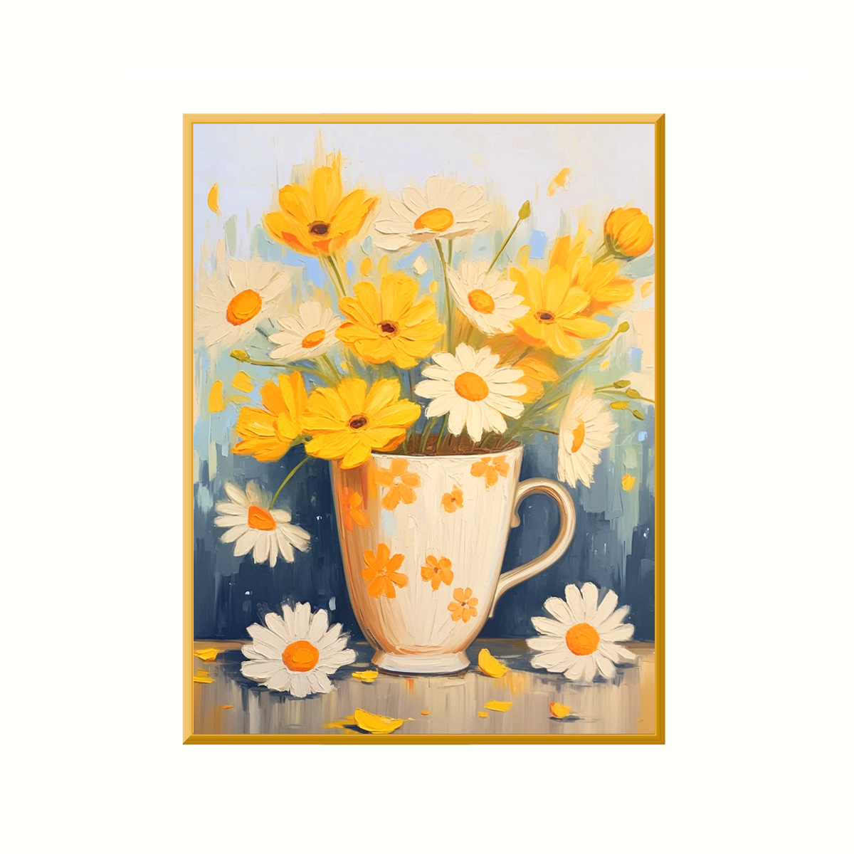 Mona Lisa flores en el jarrón real de bordado cruzado nuevas pequeñas piezas de flores minimalistas sala de estar línea hecha a mano image 5