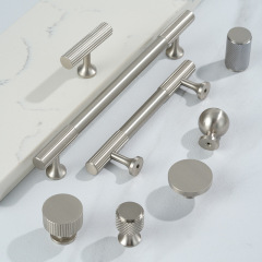 法式純黃銅實心銀色鎳拉絲隱形暗裝家具五金衣鞋廚抽屜櫃門拉把手