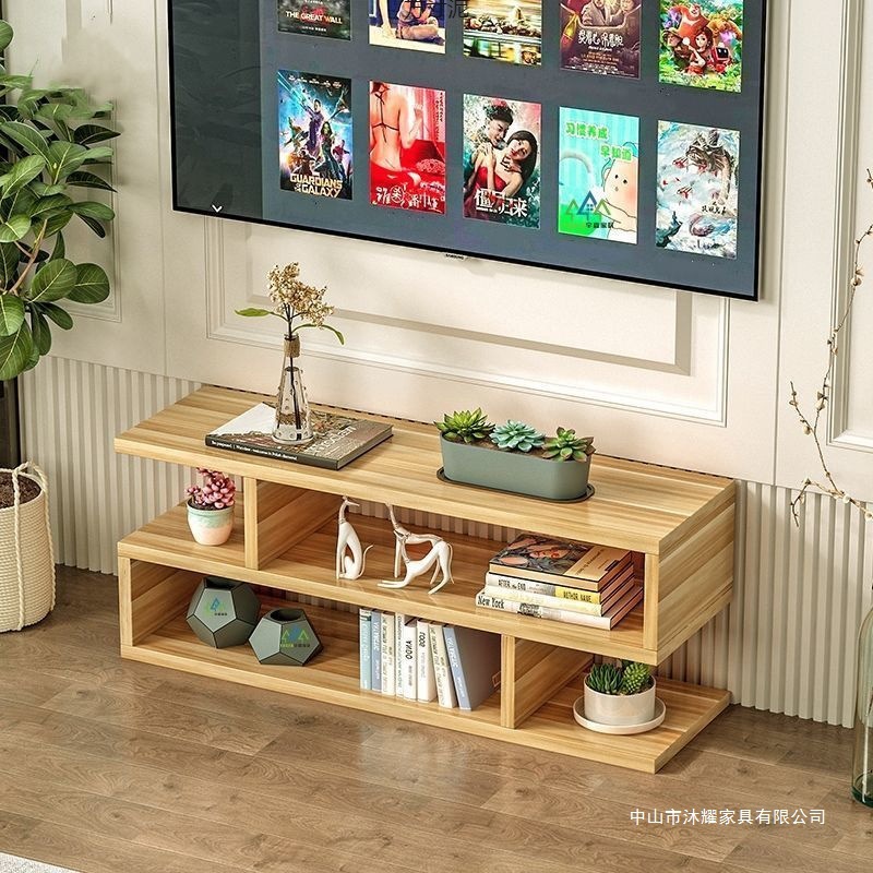 Free Shipping for Living Room and Bedroom Long Tv Cabinet Small Apartment Wall Cabinet Mini Single Floor-Standing Space-Saving Narrow Simple Wholesale
