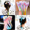 children colour Wig Dirty Braid Hair rope Hairdressing princess baby girl Edit and release Caisheng Hairpin Hairpin Headdress