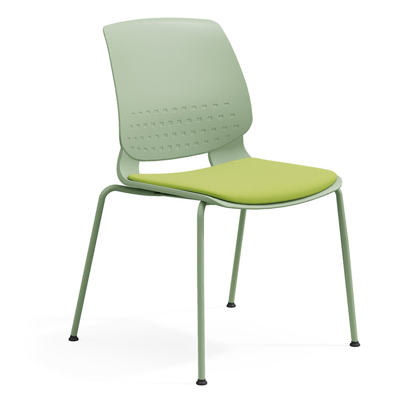 Silla de entrenamiento Silla de recepción apilable en forma de arco pie Silla de comedor respaldo ergonómico silla de oficina entrenamiento Silla de aula image 10