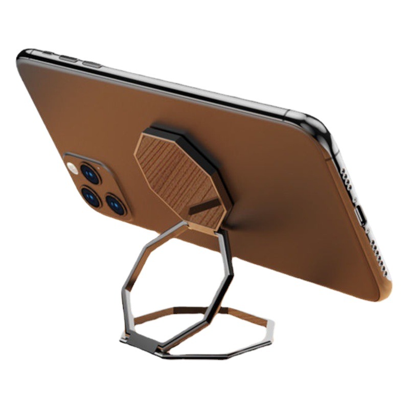 En stock Venta Directa original al por mayor aleación de zinc teléfono móvil soporte plegable metal multi-funcional etiqueta trasera anillo mágico titular del teléfono móvil