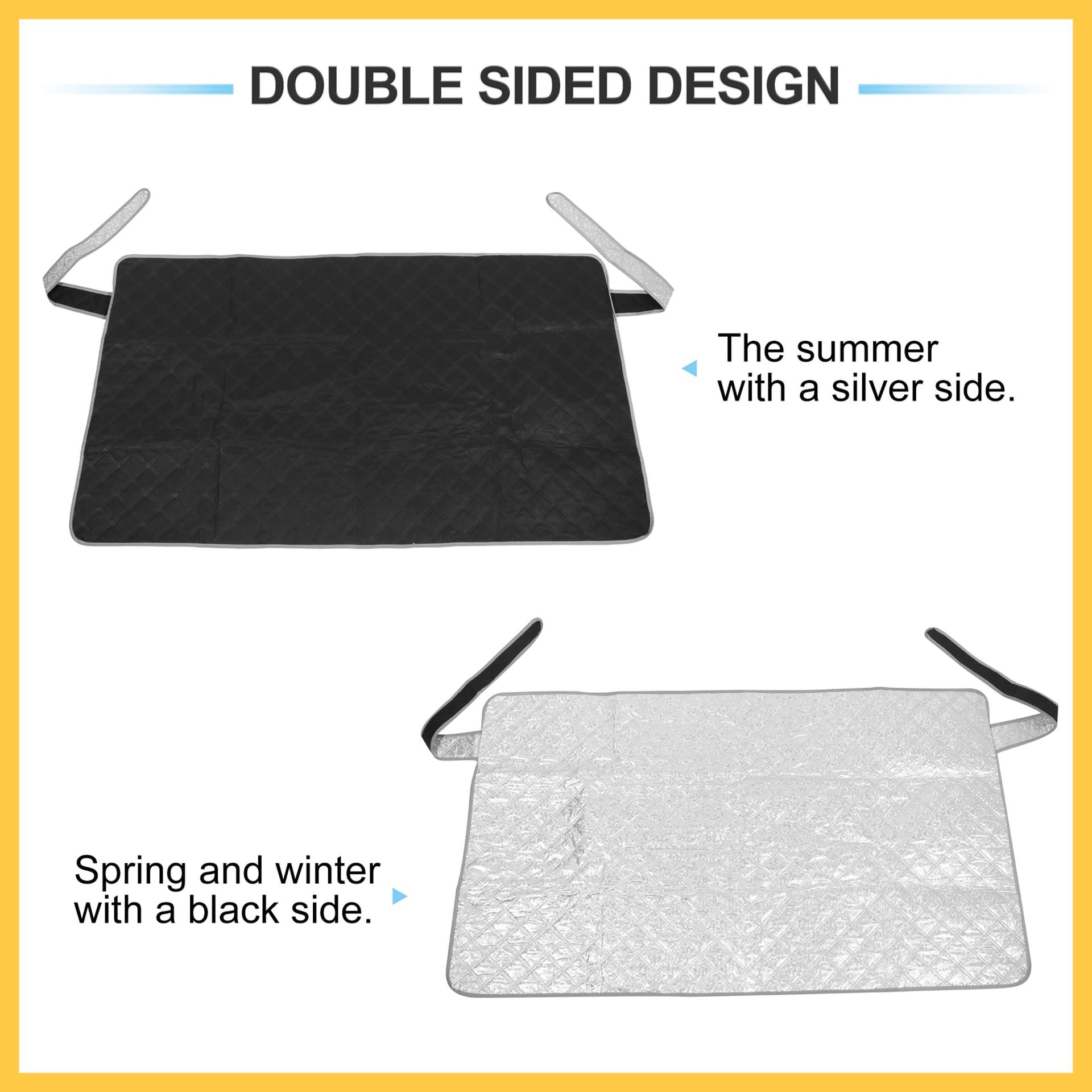Universal Car Rear Magnetic Sunshade Aluminum Foil Frost-Proof Anti-Freeze Snow Cover Car Window Sunshade Car Sunshade