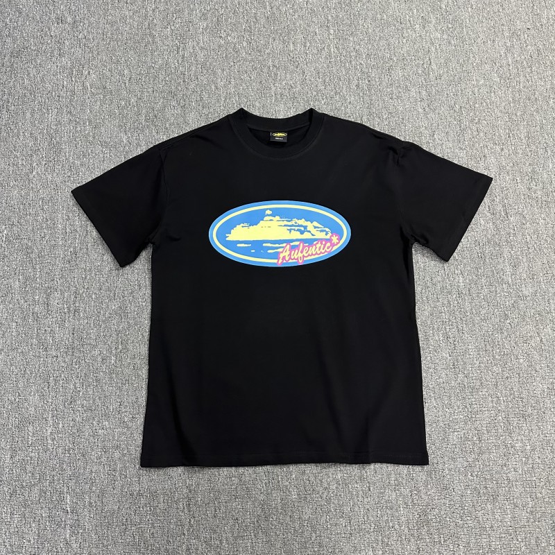 Comercio exterior al por mayor Alcatraz Basic Series C0rteiz Phantom Letter Logo Camiseta impresa Traje de pareja