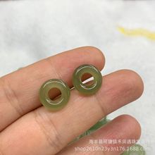 和田玉青海料面包圈配件 平安扣挂绳DIY配饰手串手链项链饰品批发