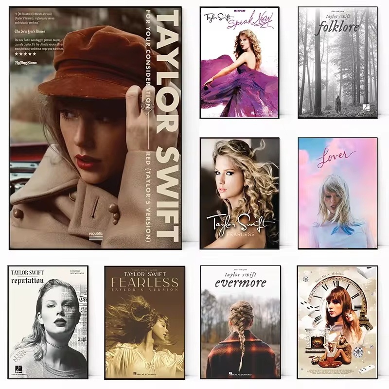 Taylor Swift Pop Music Poster Jit Dropshipping Image Printing Poster Cross-Border E-Commerce Aliexpress