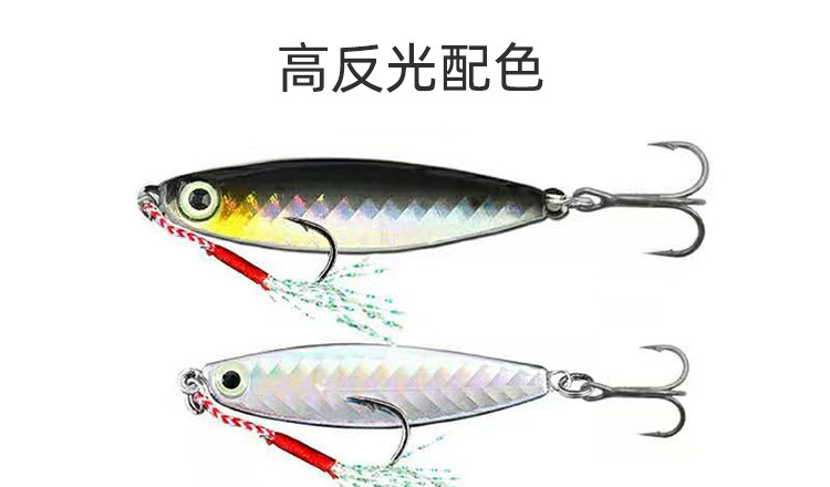 Sinking Jigging Spoon Lures Deep Diving Jigging Spoon Baits Fresh Water Bass Swimbait Tackle Gear