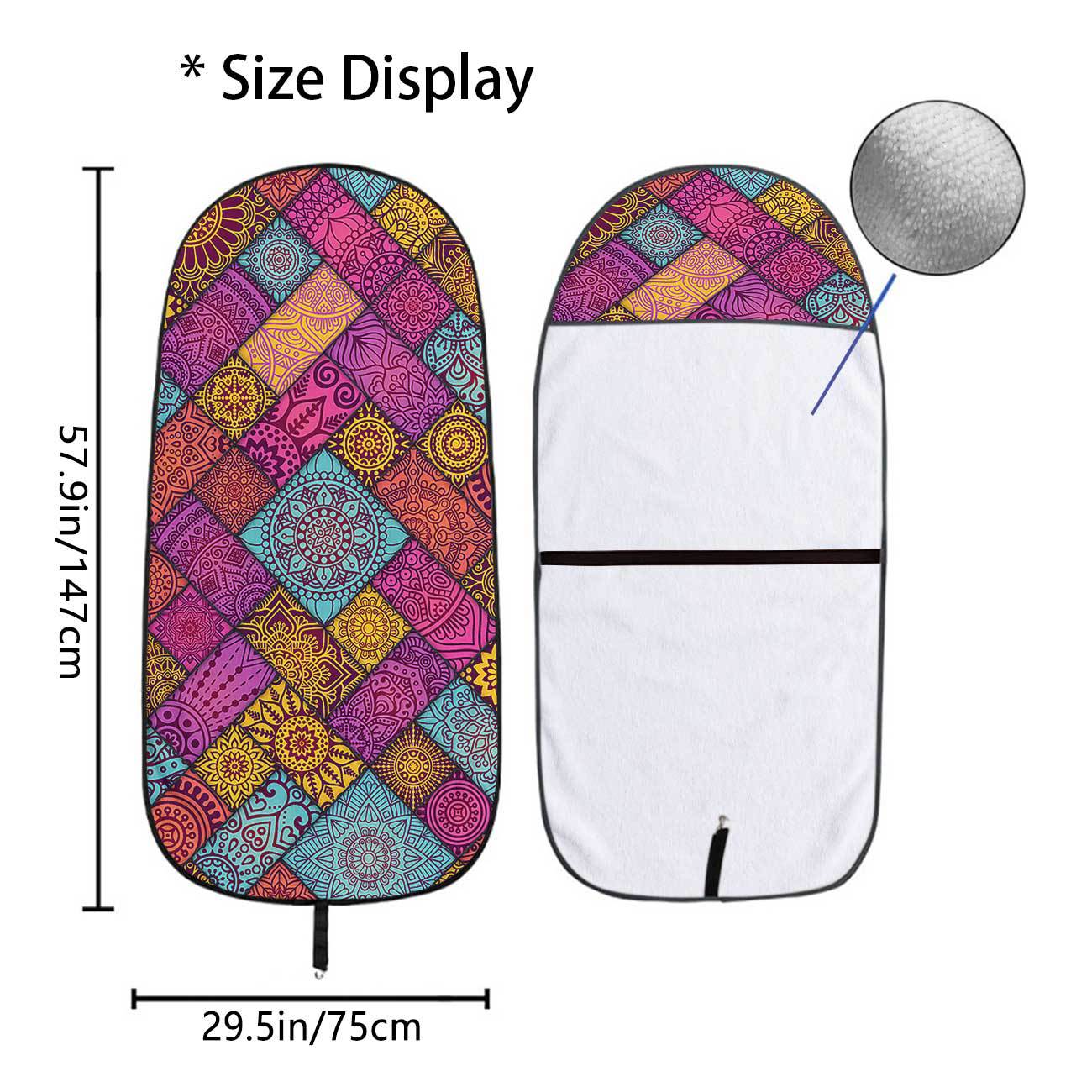 Car seat towel cover front seat protector suitable for gym and exercise, universal for all seasons, car use 76