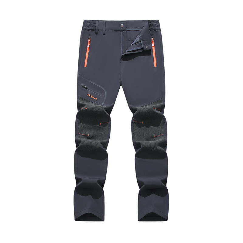 Pantalones largos de secado rápido para hombre, pantalones deportivos para senderismo, resistentes al viento y a la lluvia, holgados, informales y cómodos, para primavera y otoño
